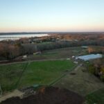 La ferme vue du ciel